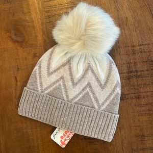 Free People Range Knit Pom Beanie